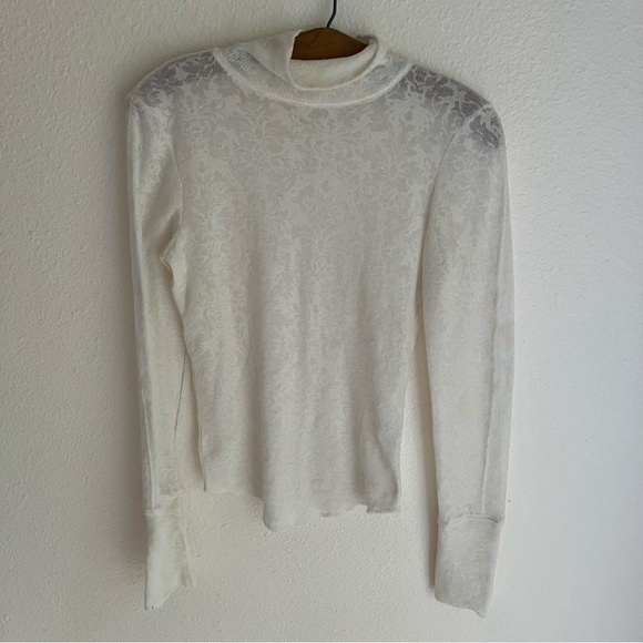 Free People Intimately Ivory Patterned Thermal - Picture 1 of 8